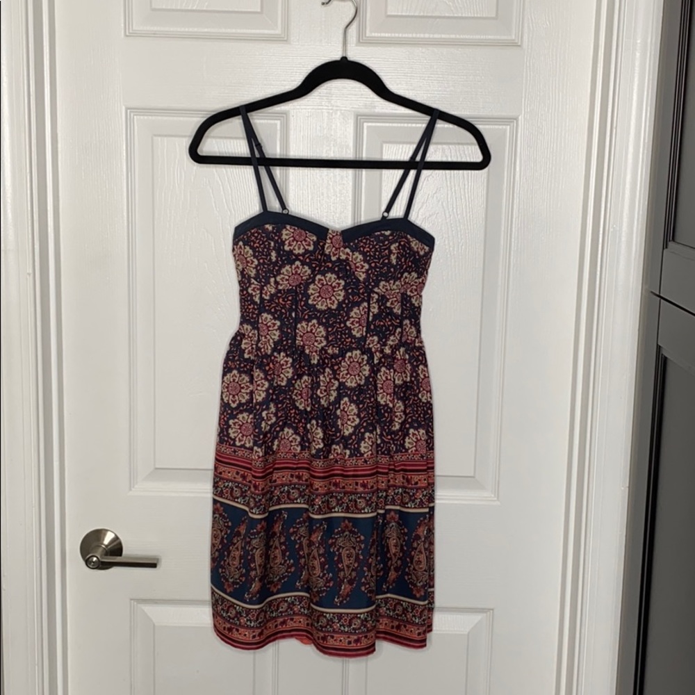 floral and paisley designed dress